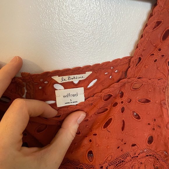 Wilfred Le Boheme Leonore Crochet Blouse, S - Picture 3 of 4